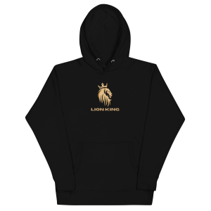 Golden Roar – Premium Embroidered Lion Hoodie