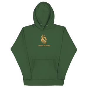 Golden Roar – Premium Embroidered Lion Hoodie