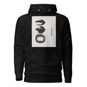 Home – CaptionThreads Tell ‘Em Nothing – Abstract Lips Hoodie